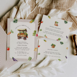 Invitación Campesinos cultivados localmente Mercado de Baby S