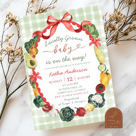 Invitación Campesinos de mano rápida sacan Baby Shower del me