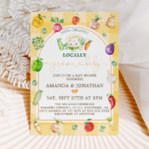 Campesinos Mercado Vegetales Baby Shower