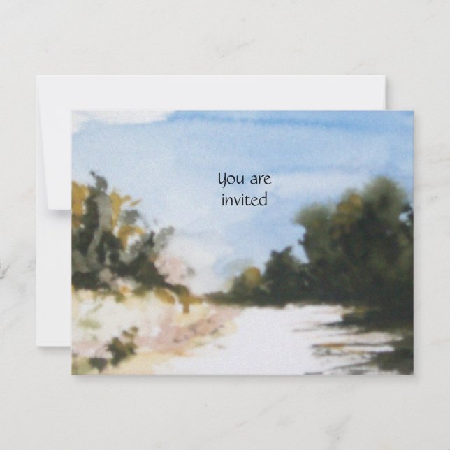 Invitación CAMPIÑA SOLEADA EN hielo DE TOSCANA (Anverso)