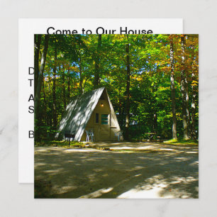 Invitación Camping de marco A salvaje en camping