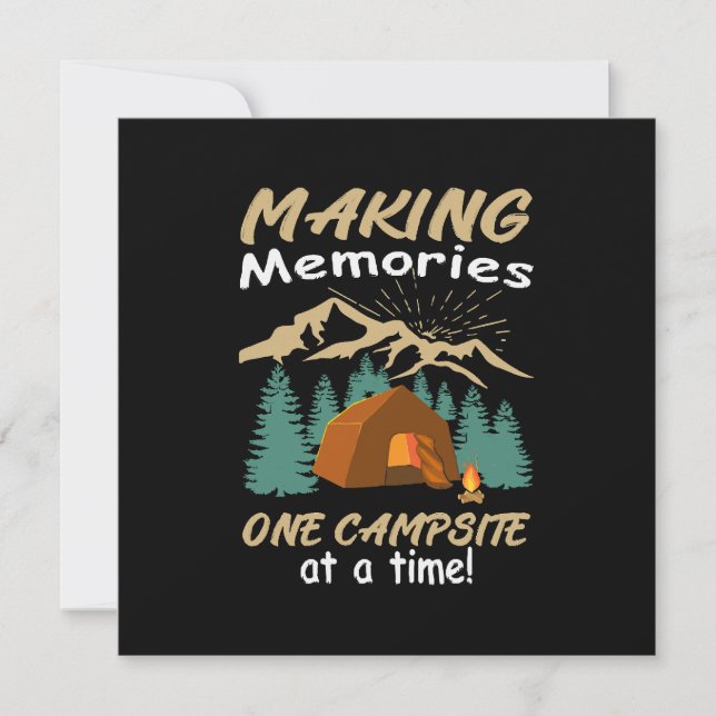 Invitación CAMPING Haciendo Recuerdos (Anverso)