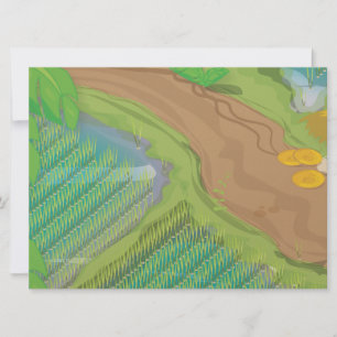 Invitación Campo de arroz