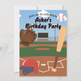 Invitación Campo de béisbol