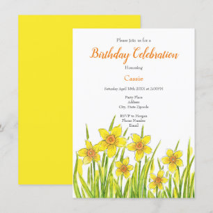 Invitación Campo de Daffodils