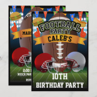 Campo de Fútbol y Cumpleaños con Cascos de Equipo