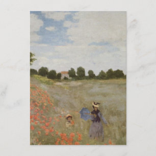 Invitación Campo de las amapolas Claude Monet