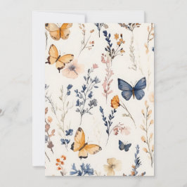 Invitación Campo de Mariposas Bonitas