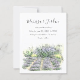 Invitación Campo Lavender