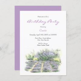 Invitación Campo Lavender