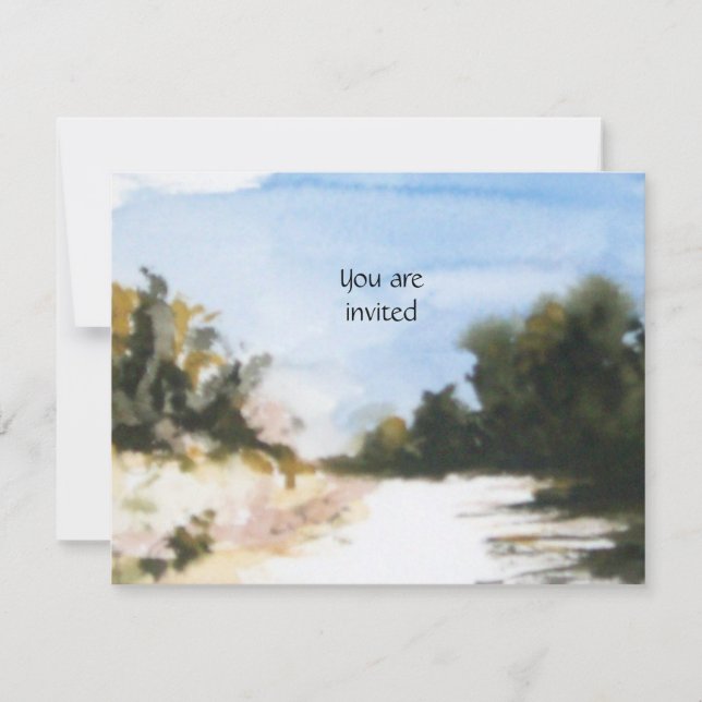 INVITACIÓN CAMPO SOLEADO EN TOSCANA (Anverso)