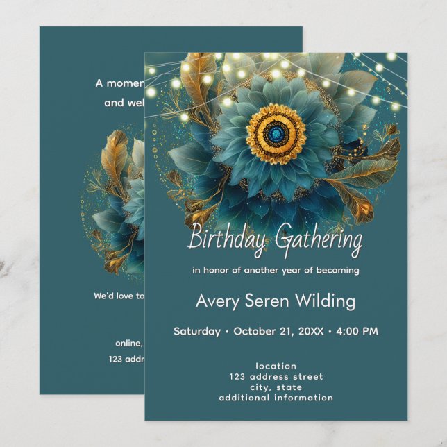 Invitación Campo Vivo | Mandala (Anverso / Reverso)