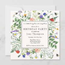 Campos de flores silvestres y Abejas de miel Cumpl