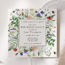 Campos de flores silvestres y Abejas de miel Cumpl