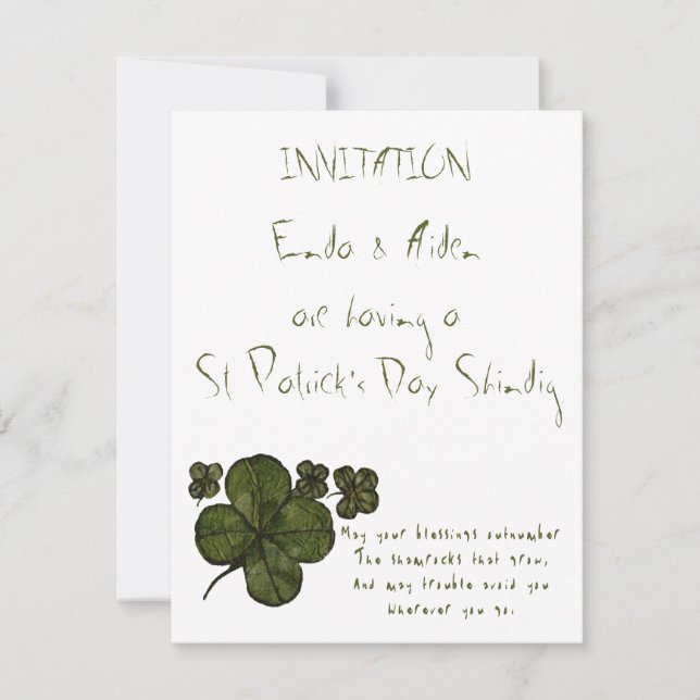 Invitación Campos del trébol (Anverso)