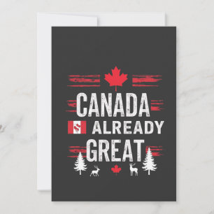 Invitación Canadá ya es grande Anti MAGA Anti Trump