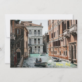 Invitación Canal de Barco de Venecia