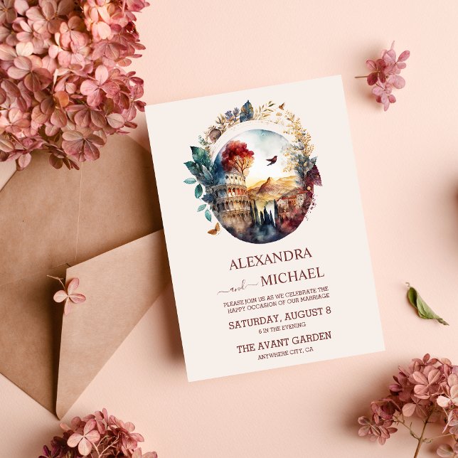 Invitación Canales de agua singulares Boda de Desistimiento i (Subido por el creador)