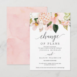 Invitación Cancelación del boda - Pospuesto - Cambio de plane