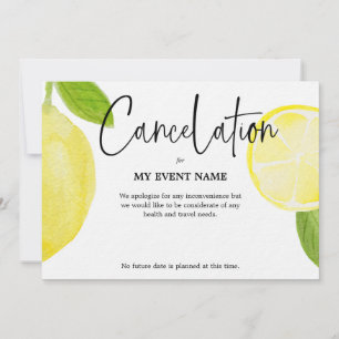 Invitación Cancelación del evento debido a COVID-19