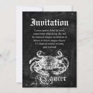 Invitación Cáncer de venado de Zodiac