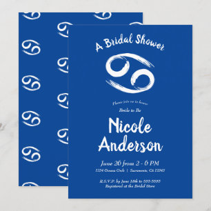 Invitación CÁNCER Zodíaco Astrología Junio Julio Desayuno par