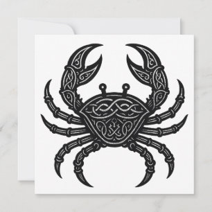 Invitación Cáncer — Zodiaco Cangrejo Tinta Embrujada