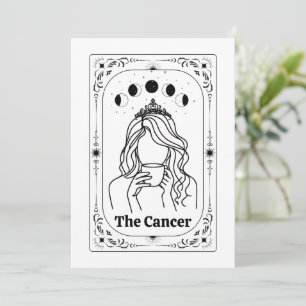 Invitación Cáncer Zodiaco Tarot Astrología Mágica Personaliza