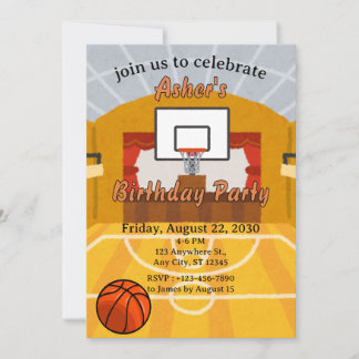 Invitación Cancha de Baloncesto