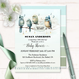 Invitación Canción artística Cuird Baby Shower