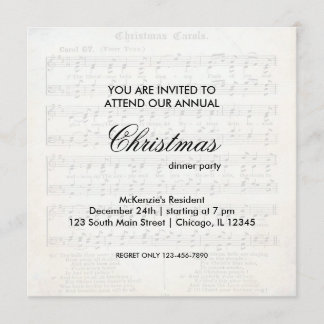 Invitación Canción de Navidad