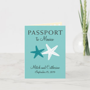 Invitación Cancun México   Pasaporte de Boda