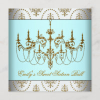 Candelabro de oro verde azulado clase Fiesta de Du