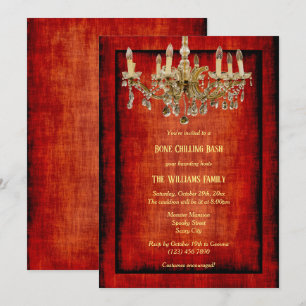 Invitación Candelabro Halloween
