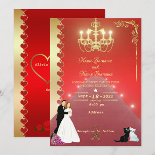Invitación Candiladoro dorado