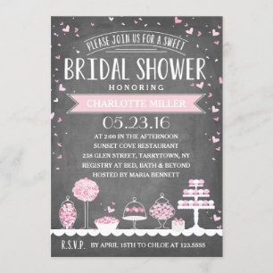 Invitación Candy Bar   Bridal Shower