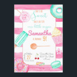 Invitación Candy Birthday Invitation, Sweets Invite<br><div class="desc">Customize this Candy Birthday Invitation with your own information.</div>