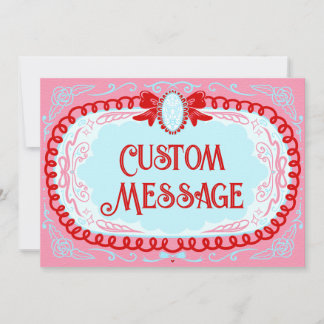 Invitación Candy Cameo Custom