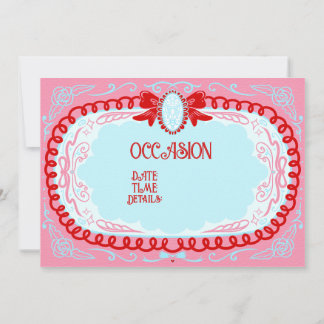 Invitación Candy Cameo Custom