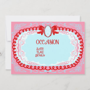 Invitación Candy Cameo Personalizado