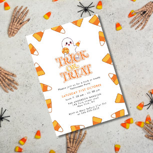 Invitación Candy Candy Trick o Fiesta de Halloween