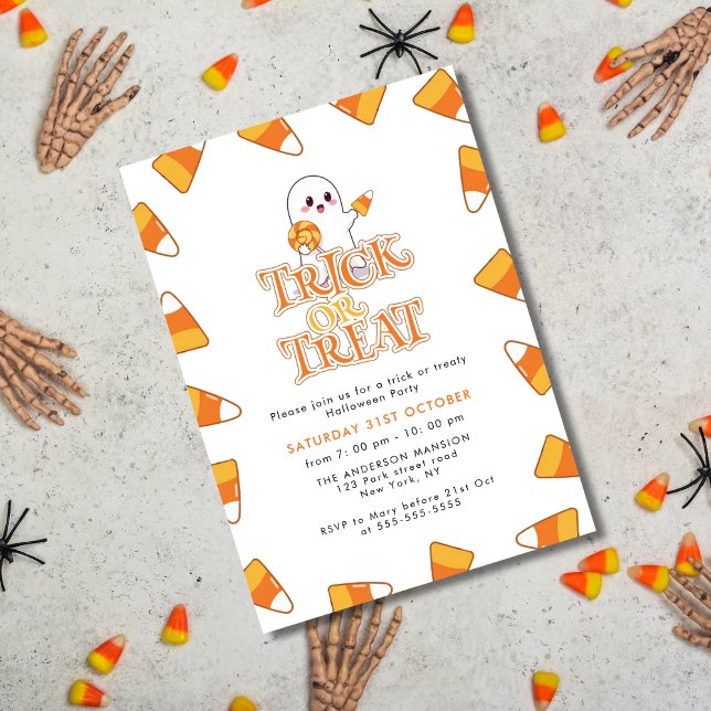 Invitación Candy Candy Trick o Fiesta de Halloween (Subido por el creador)