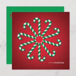 Invitación Candy cane circle