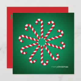 Invitación Candy cane circle