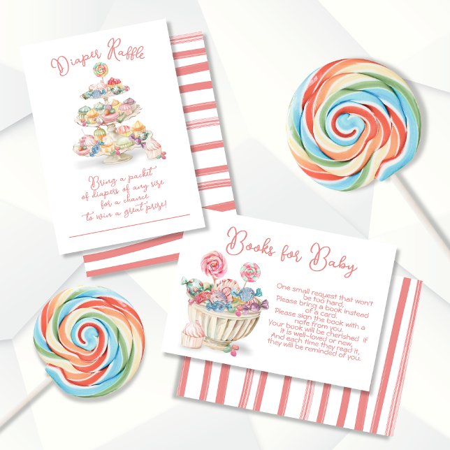 Invitación Candy Charcuterie Diaper Raffle Baby Shower (Subido por el creador)