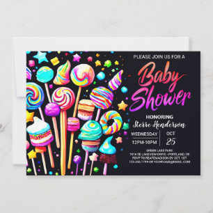 Invitación Candy Fantasy Baby Shower
