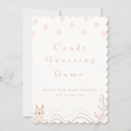 Invitación Candy Guessing Game Rótulo