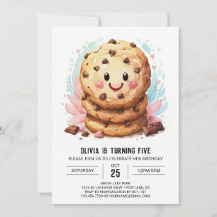 Invitación Candy Kids Cookies Modernas Cumpleaños