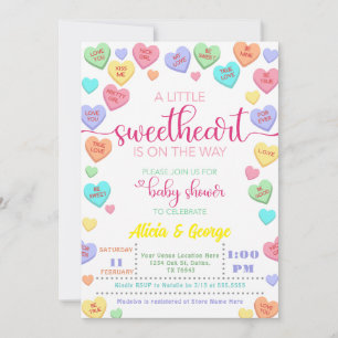 Invitación Candy Little SCariño está en el camino de la ducha