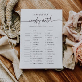 Invitación Candy Match Fiesta Juego Baby Shower Actividad Tar